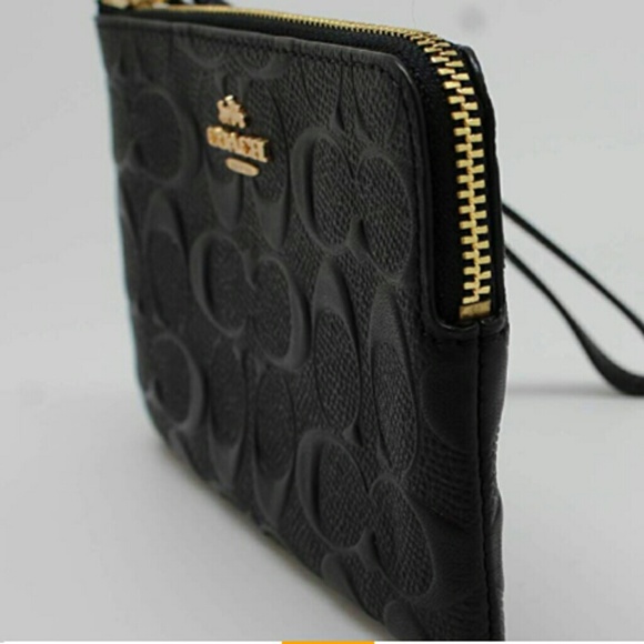 Coach NWT Corner Zip Signature LTHR - Picture 5 of 6